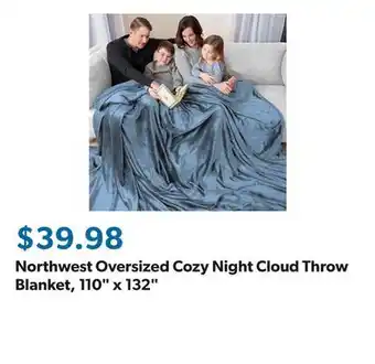 Sam's Club Northwest Oversized Cozy Night Cloud Throw Blanket, 110 x 132 offer