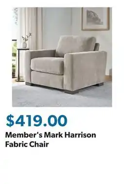 Sam's Club Member's Mark Harrison Fabric Chair offer