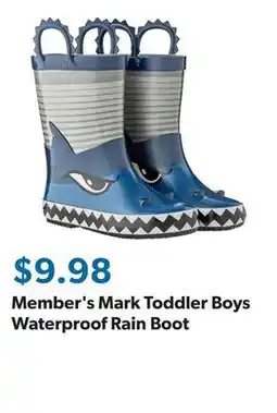 Sam's Club Member's Mark Toddler Boys Waterproof Rain Boot offer