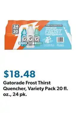 Sam's Club Gatorade Frost Thirst Quencher, Variety Pack 20 fl. oz., 24 pk offer