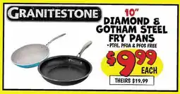 Ollie's GRANITESTONE 10 DIAMOND & GOTHAM STEEL FRY PANS offer