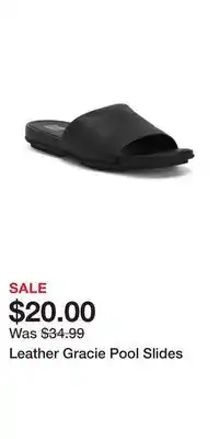 TJ Maxx Leather Gracie Pool Slides offer