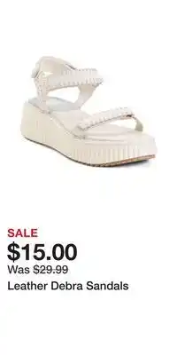 TJ Maxx Leather Debra Sandals offer