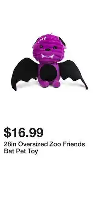 TJ Maxx 28in Oversized Zoo Friends Bat Pet Toy offer