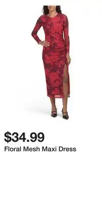 TJ Maxx Floral Mesh Maxi Dress offer