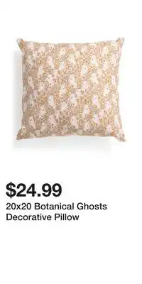 TJ Maxx 20x20 Botanical Ghosts Decorative Pillow offer