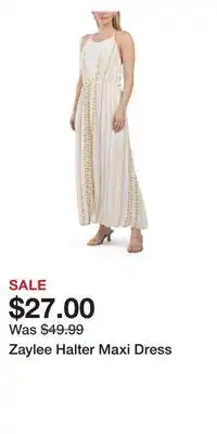 TJ Maxx Zaylee Halter Maxi Dress offer