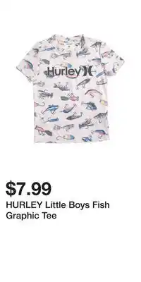 TJ Maxx HURLEY Little Boys Fish Graphic Tee offer