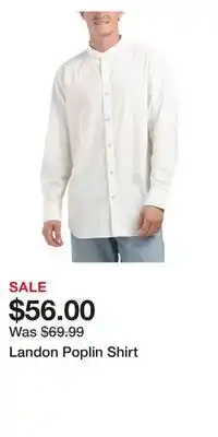 TJ Maxx Landon Poplin Shirt offer