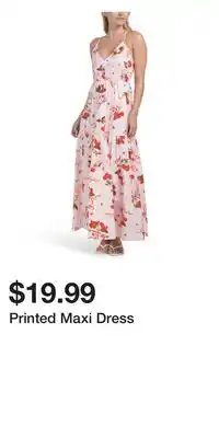 TJ Maxx Printed Maxi Dress offer