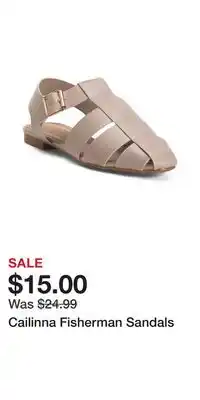 TJ Maxx Cailinna Fisherman Sandals offer