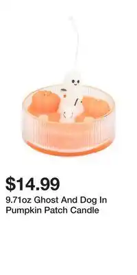 TJ Maxx 9.71oz Ghost And Dog In Pumpkin Patch Candle offer