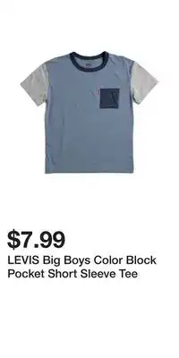 TJ Maxx LEVIS Big Boys Color Block Pocket Short Sleeve Tee offer