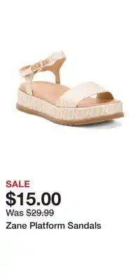 TJ Maxx Zane Platform Sandals offer