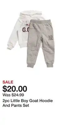 TJ Maxx 2pc Little Boy Goat Hoodie And Pants Set offer