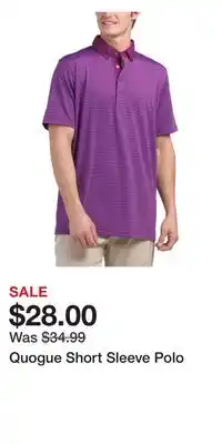 TJ Maxx Quogue Short Sleeve Polo offer