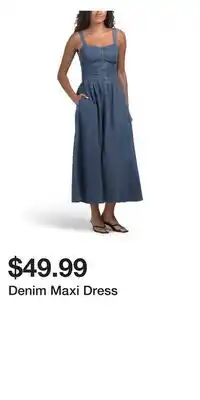 TJ Maxx Denim Maxi Dress offer