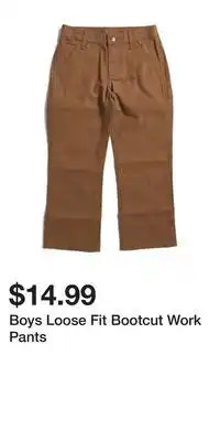 TJ Maxx Boys Loose Fit Bootcut Work Pants offer