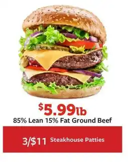 Fareway Lean 85% and 15% Fat Ground Beef offer