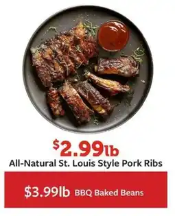 Fareway All-Natural St. Louis Style Pork Ribs offer