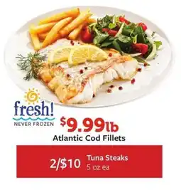 Fareway Atlantic Cod Fillets Tuna Steaks offer