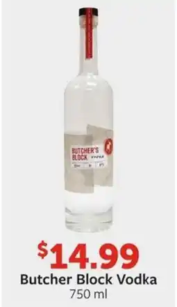 Fareway Butcher Block Vodka offer