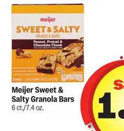 Meijer Meijer Sweet & Salty Granola Bars offer