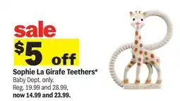 Meijer Sophie La Girafe Teethers offer