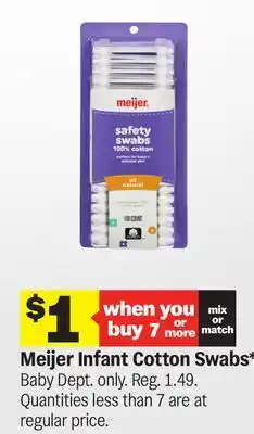 Meijer Meijer Infant Cotton Swabs offer