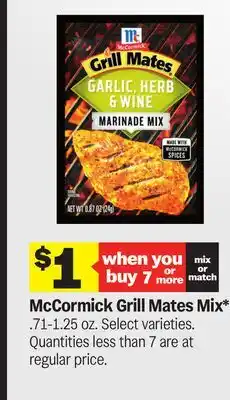 Meijer McCormick Grill Mates Mix offer