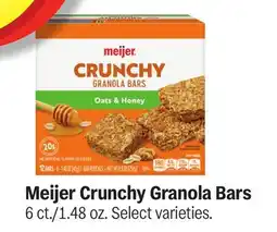 Meijer Meijer Crunchy Granola Bars offer