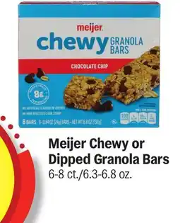 Meijer Meijer Chewy or Dipped Granola Bars offer