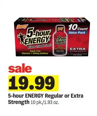Meijer 5-hour ENERGY Regular or Extra Strength offer