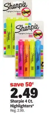 Meijer Sharpie 4 Ct. Highlighters offer
