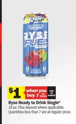 Meijer Ryse Ready to Drink Single offer