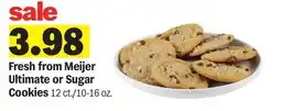 Meijer Fresh from Meijer Ultimate or Sugar Cookies offer