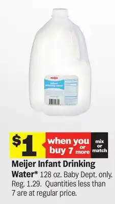 Meijer Meijer Infant Drinking Water offer