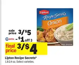 Meijer Lipton Recipe Secrets offer