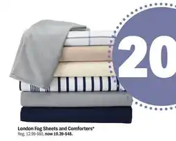 Meijer London Fog Sheets and Comforters offer