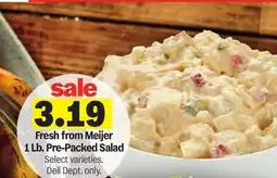 Meijer Fresh from Meijer 1 Lb. Pre-Packed Salad offer