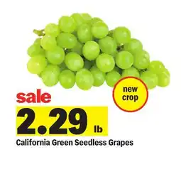 Meijer California Green Seedless Grapes offer