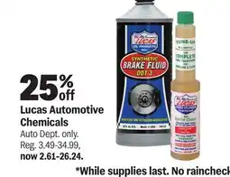 Meijer Lucas Automotive Chemicals offer