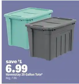 Meijer Havenstay 20 Gallon Tote offer