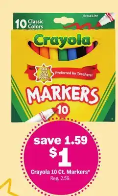 Meijer Crayola 10 Ct. Markers offer