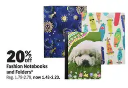 Meijer Fashion Notebooks and Folders offer