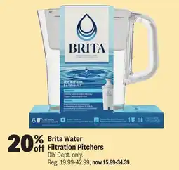 Meijer Brita Water Filtration Pitchers offer