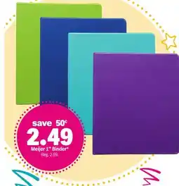 Meijer Meijer 1 Binder offer
