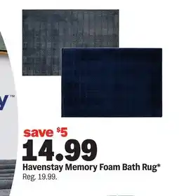Meijer Havenstay Memory Foam Bath Rug offer