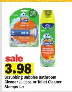 Meijer Scrubbing Bubbles Bathroom Cleaner 20-32 oz. or Toilet Cleaner Stamps 6 ct offer