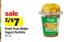 Meijer Fresh from Meijer Yogurt Parfaits offer